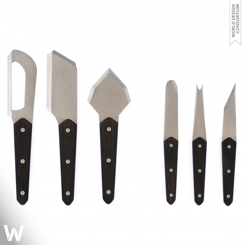 Assaggio cutlery set for cheese tasting