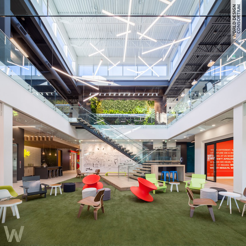 Whimsical Workplace Corporate Interior