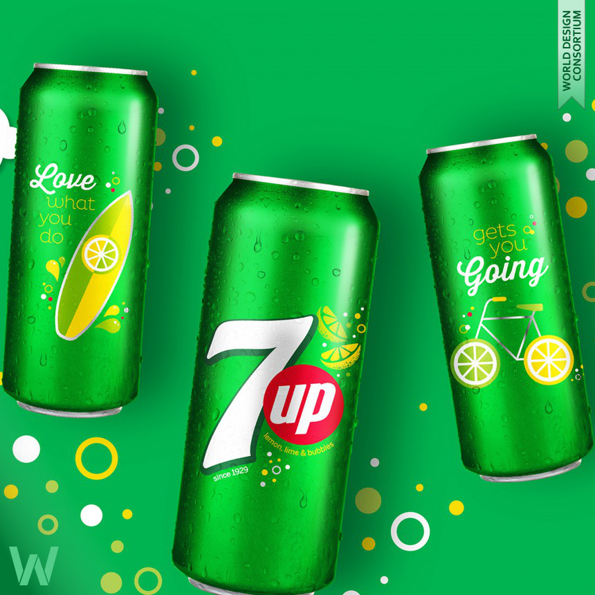 7up Sip Up Summer Series Limited Edition Aluminum Cans