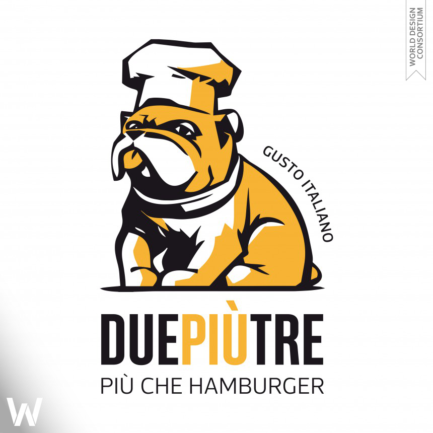 DuePiuTre – Piu che Hamburger Visual Identity
