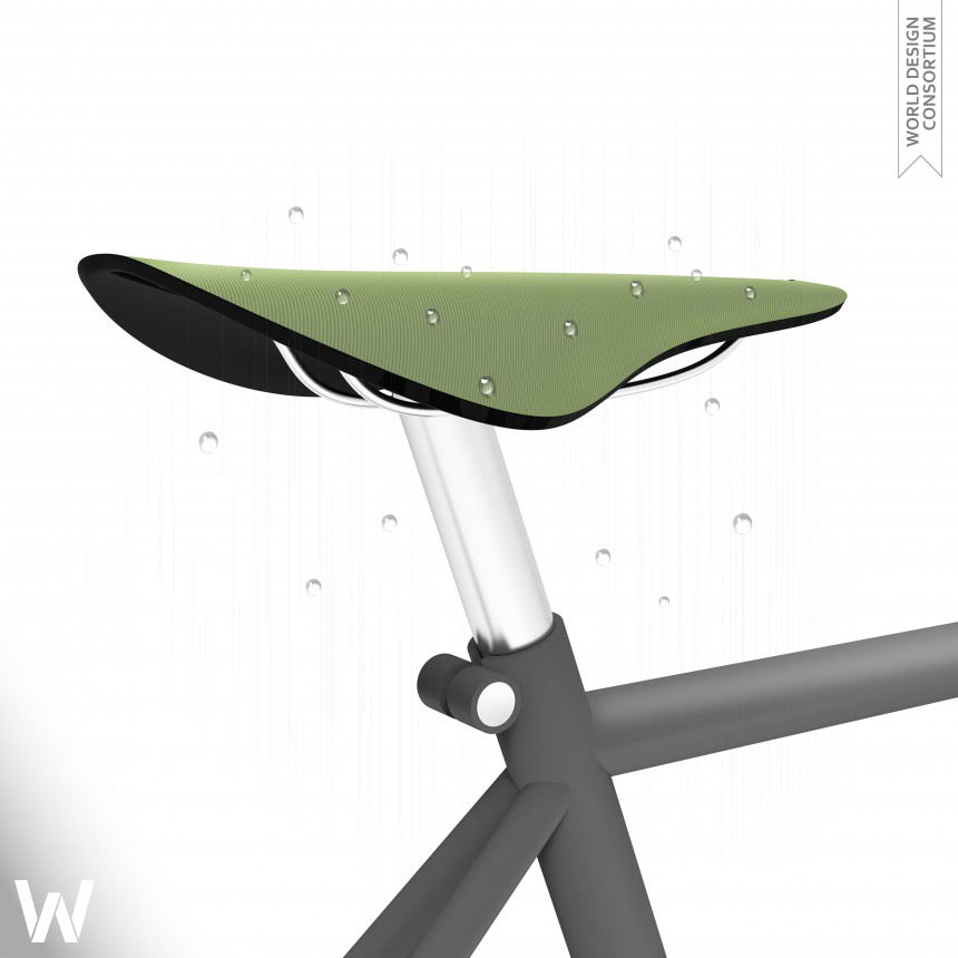 Folium Water repellant bicycle saddle