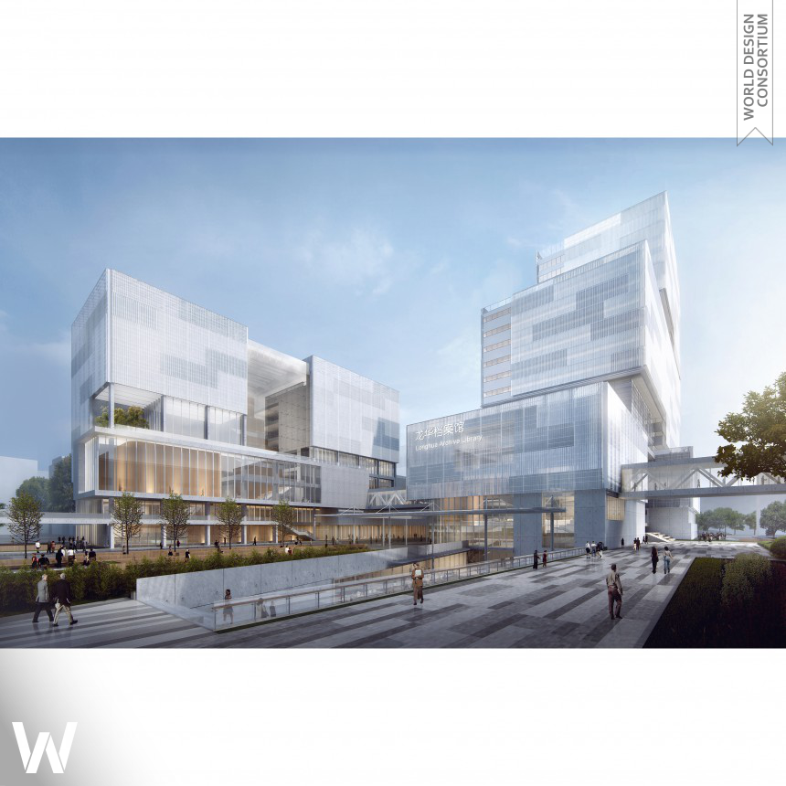 Shenzhen Longhua Archive Complex archive library, exhibition and office
