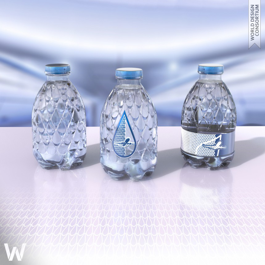 Droplet-shaped lightweight bottle Lightweight-PET-Bottle