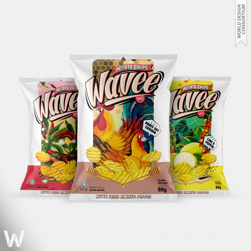 Wavee Packaging Identity