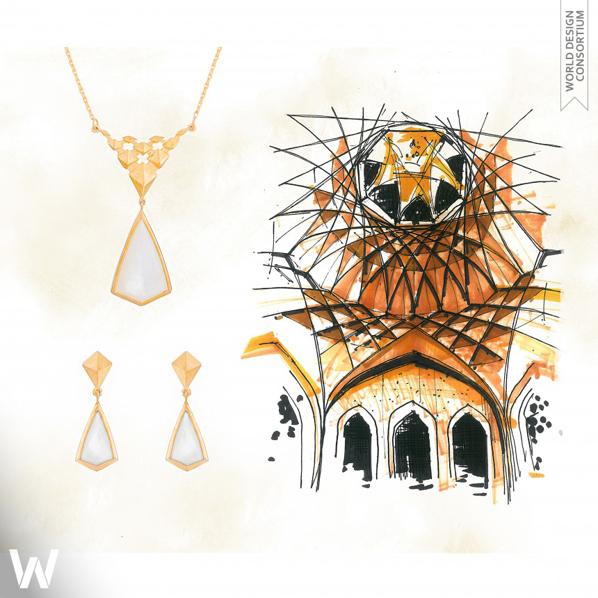Dolatabad Garden Necklace and Earrings